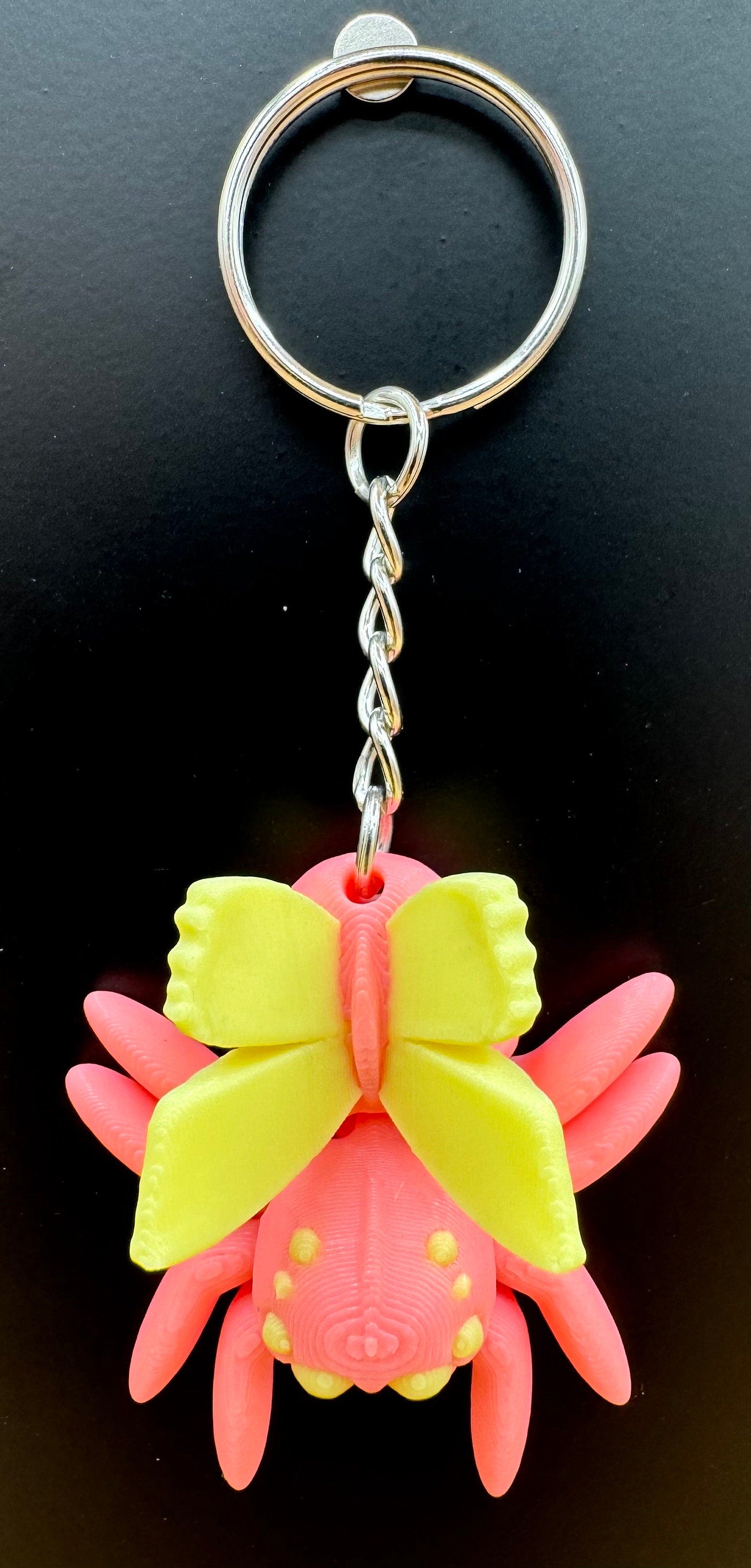 Glow Fairy jumping spider keychain
