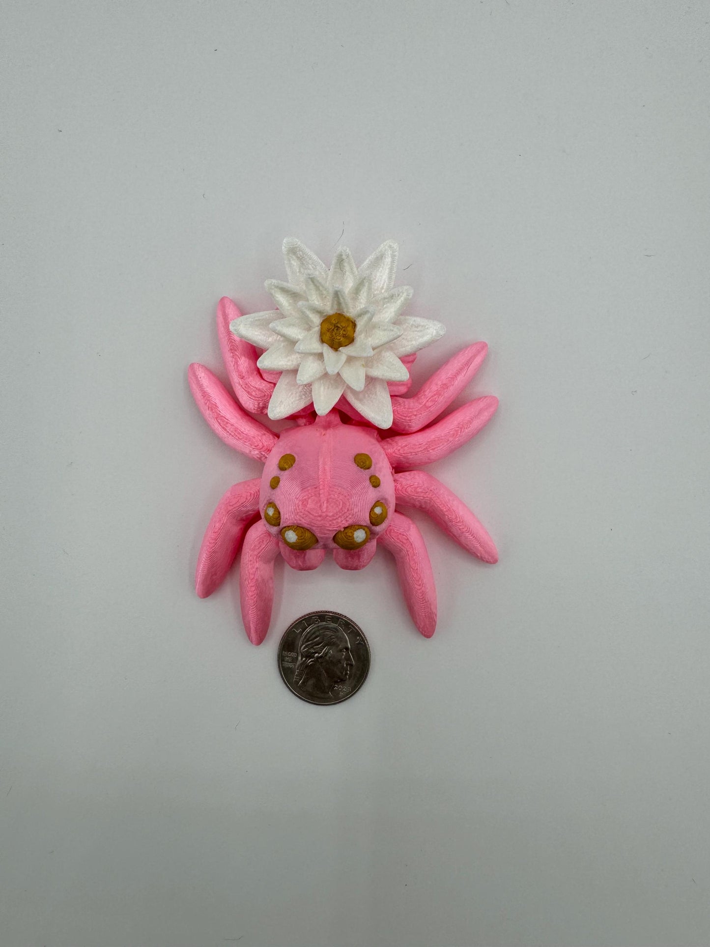 Articulating Water Lily Jumping Spider Toy