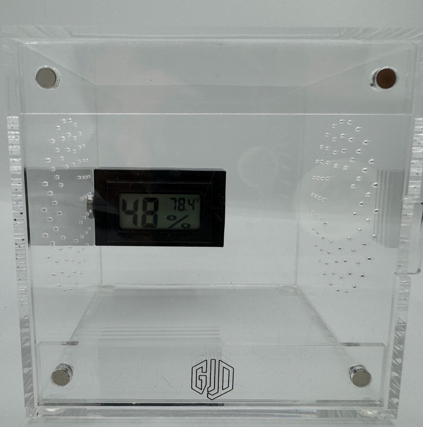 Magnetic Digital Hygrometer cover (with our w/o hygrometer) *Built In Magnets*