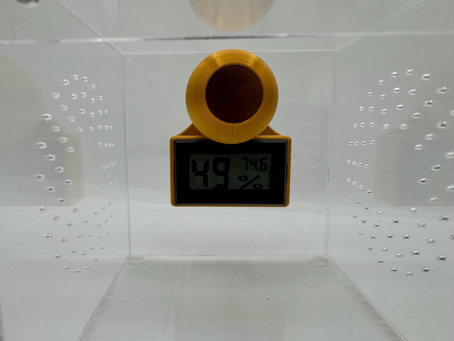 Hide-Grometer Digital Hygrometer holder/hide with or w/o hygrometer *Built In Magnet*