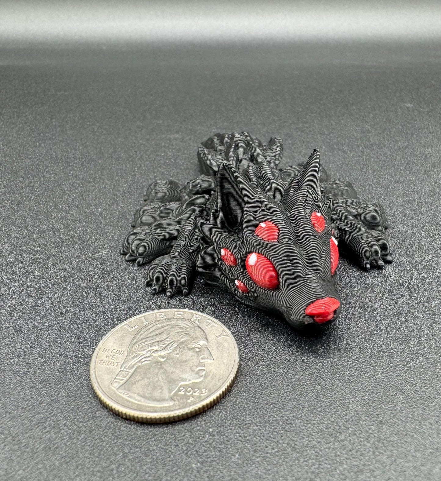 Articulating “wolf-spider” Jumping Spider fidget toy