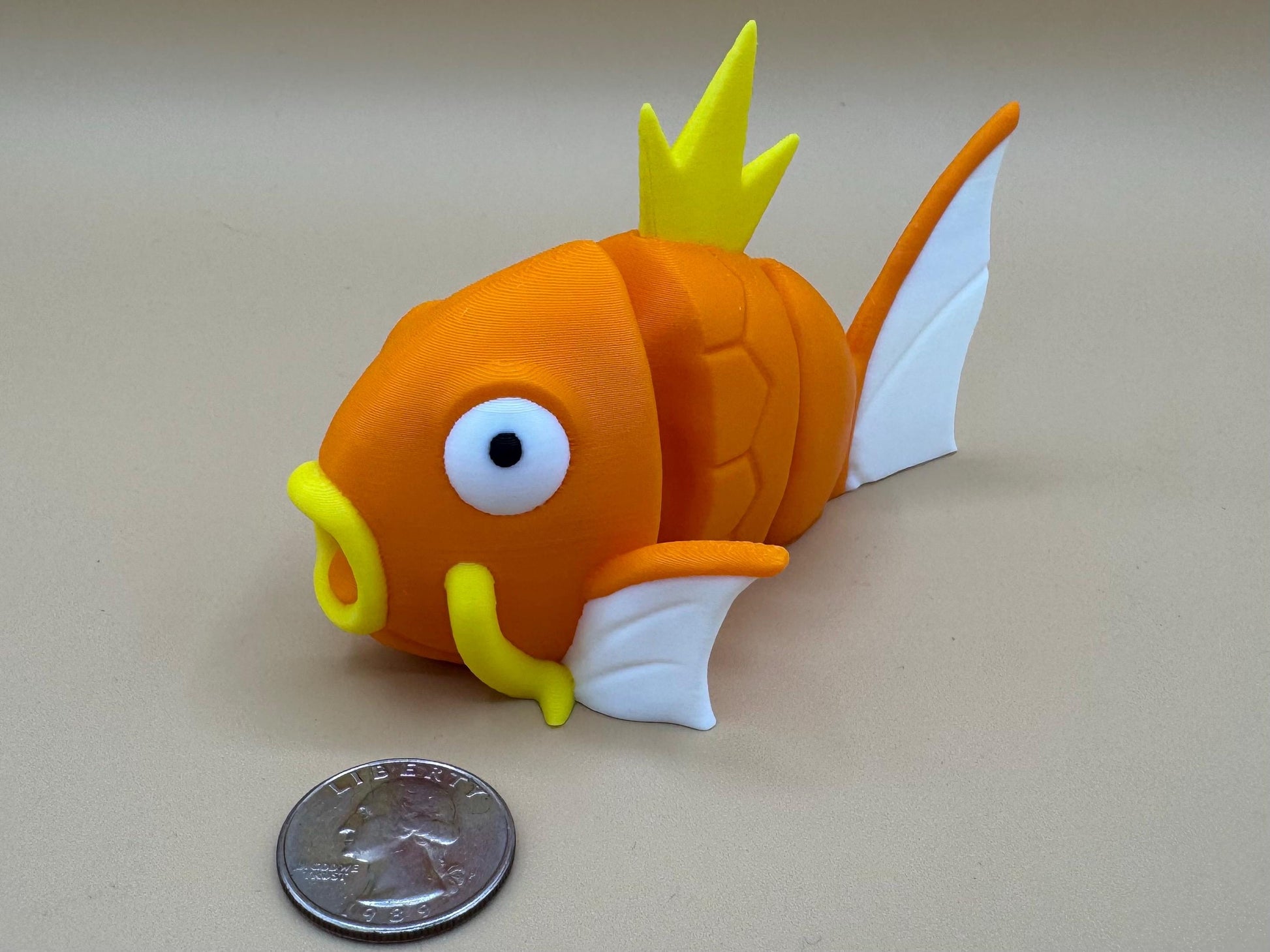 Pokemon articulating Magikarp figurine