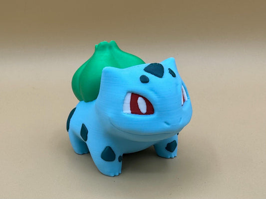 Pokemon color Bulbasaur figurine