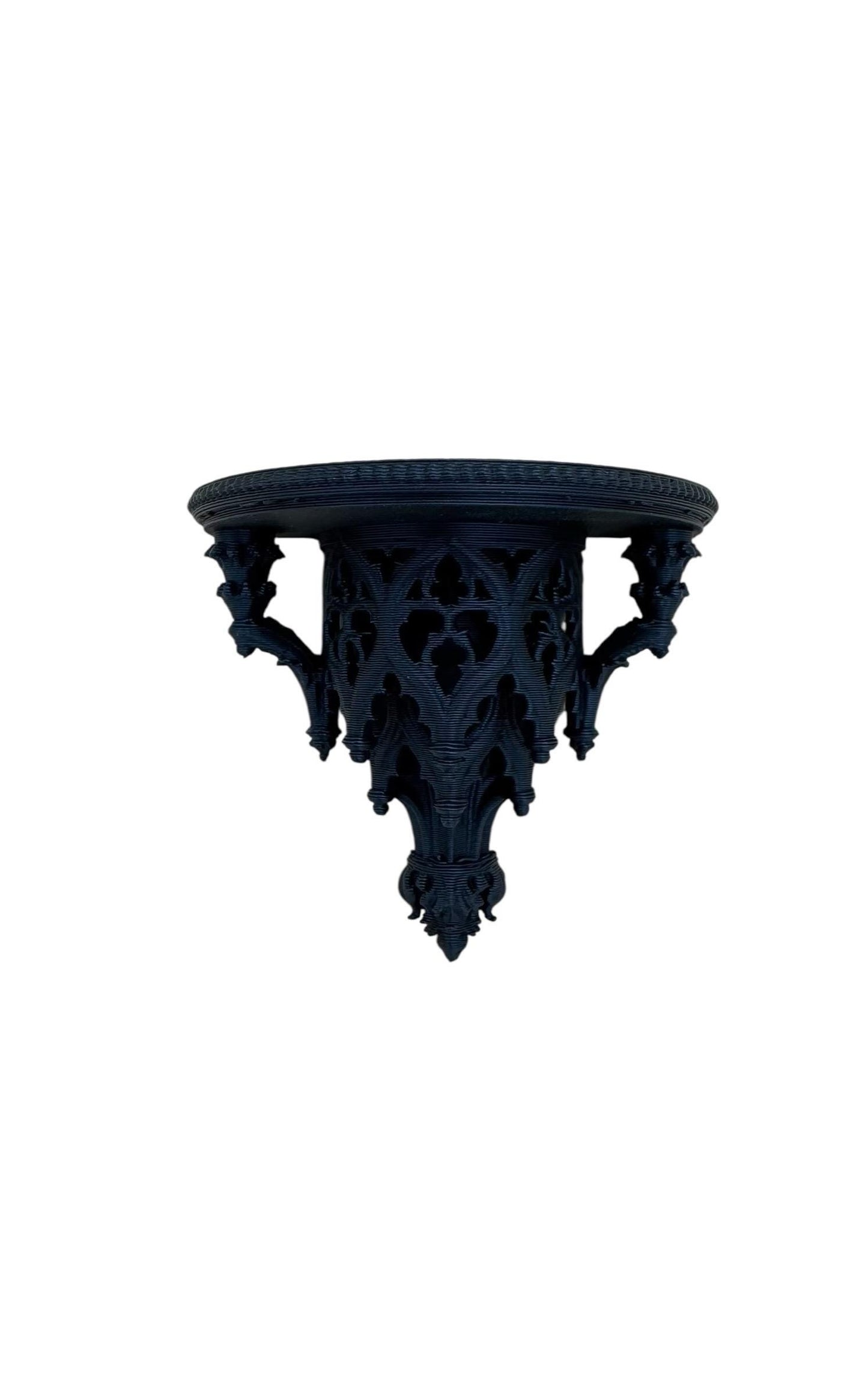 Airy Scrollwork shelf for jumping spiders