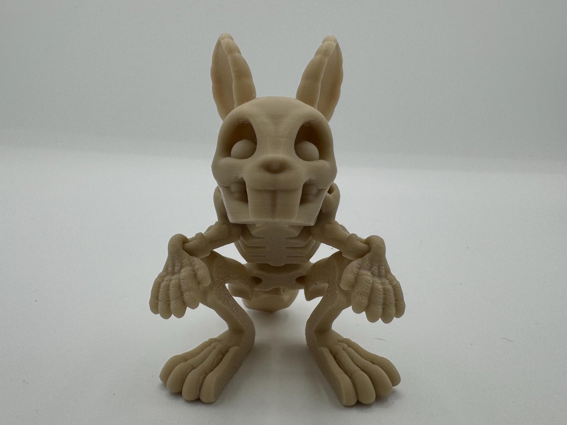 Articulating 3-D printed fidget bone animals