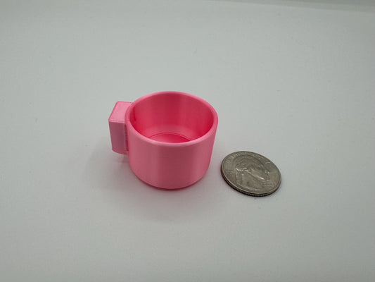 Small 3D Printed feeder bowl for jumping spiders and exotics