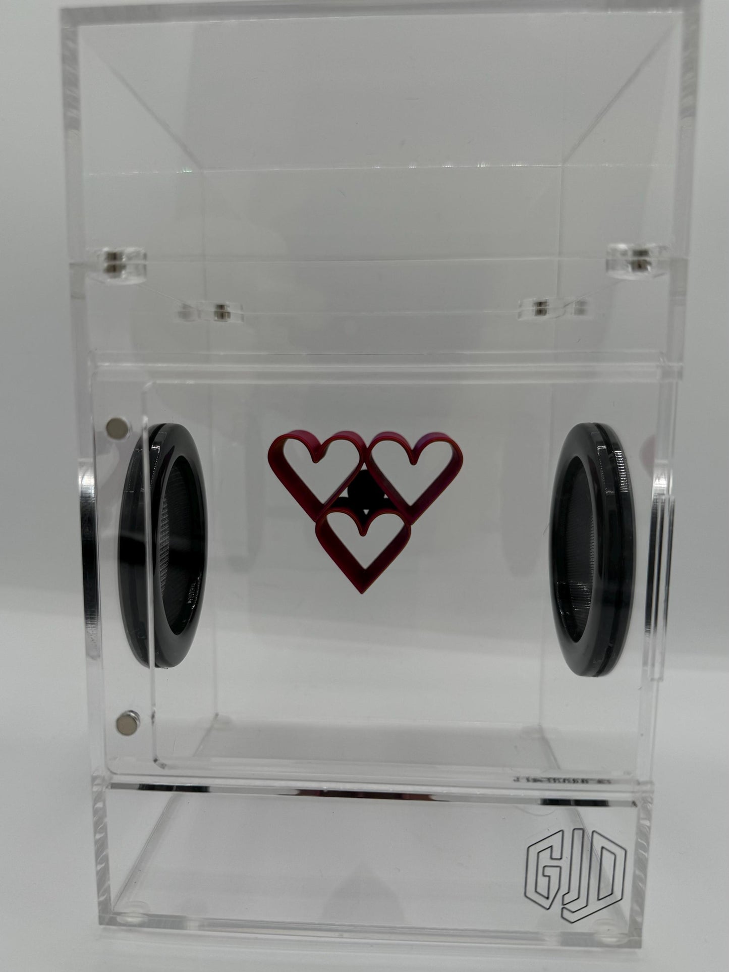 Magnetic Triple Heart Jumping Spider Hide *Built In Magnet*