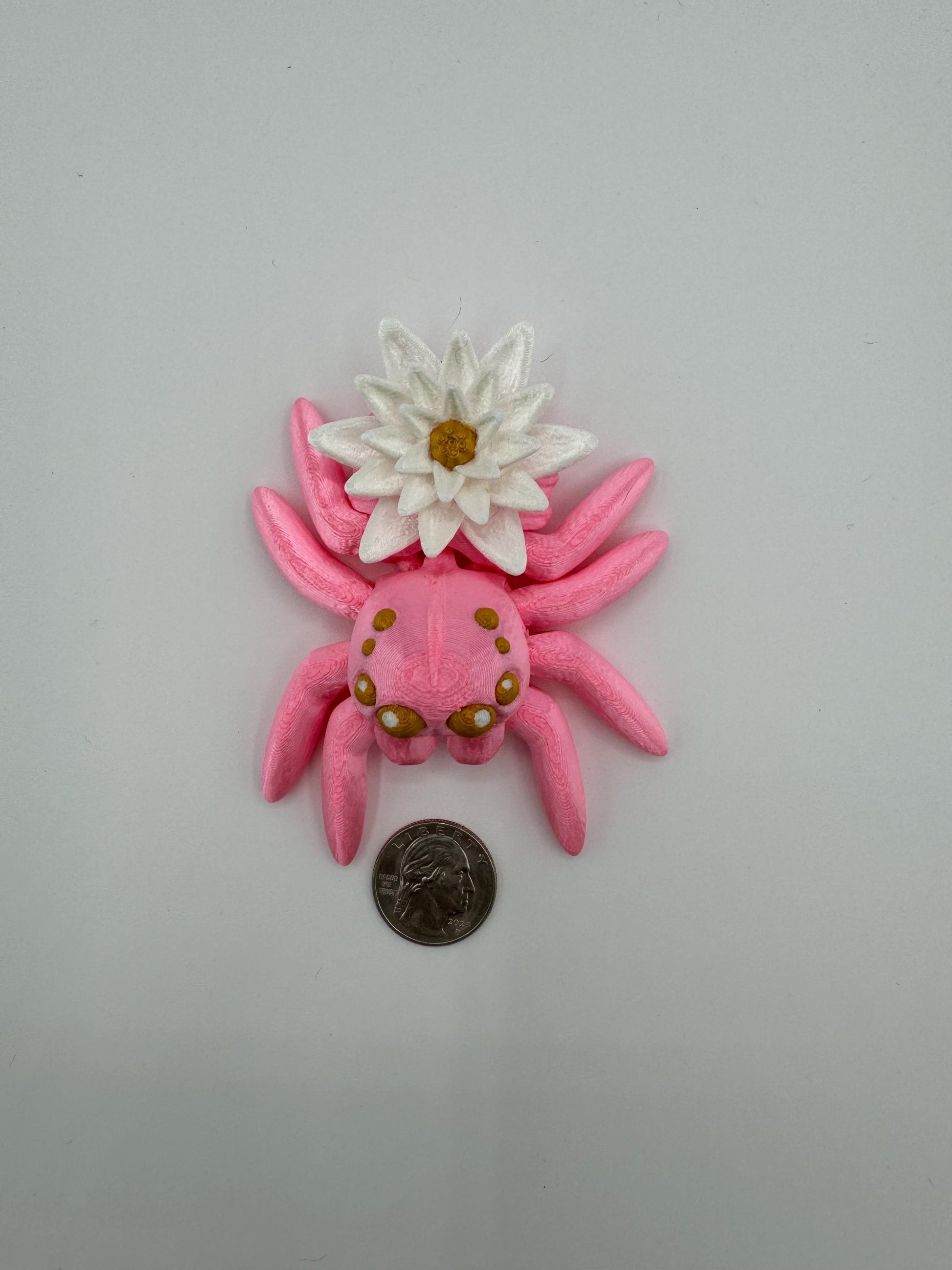 Articulating Water Lily Jumping Spider Toy