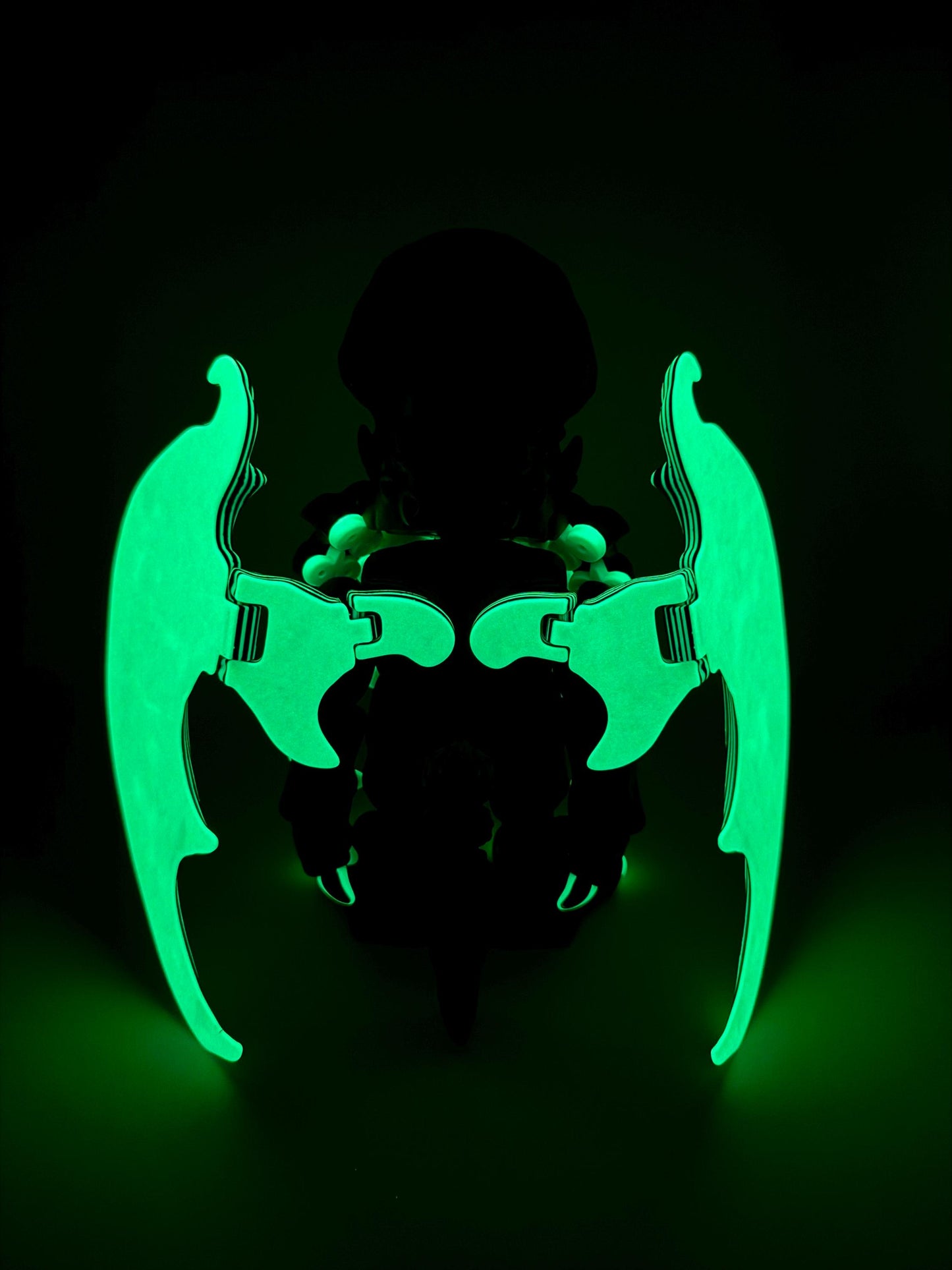 Large Glow-in-the-dark, 3D printed Articulating “Cthulhu” Toy