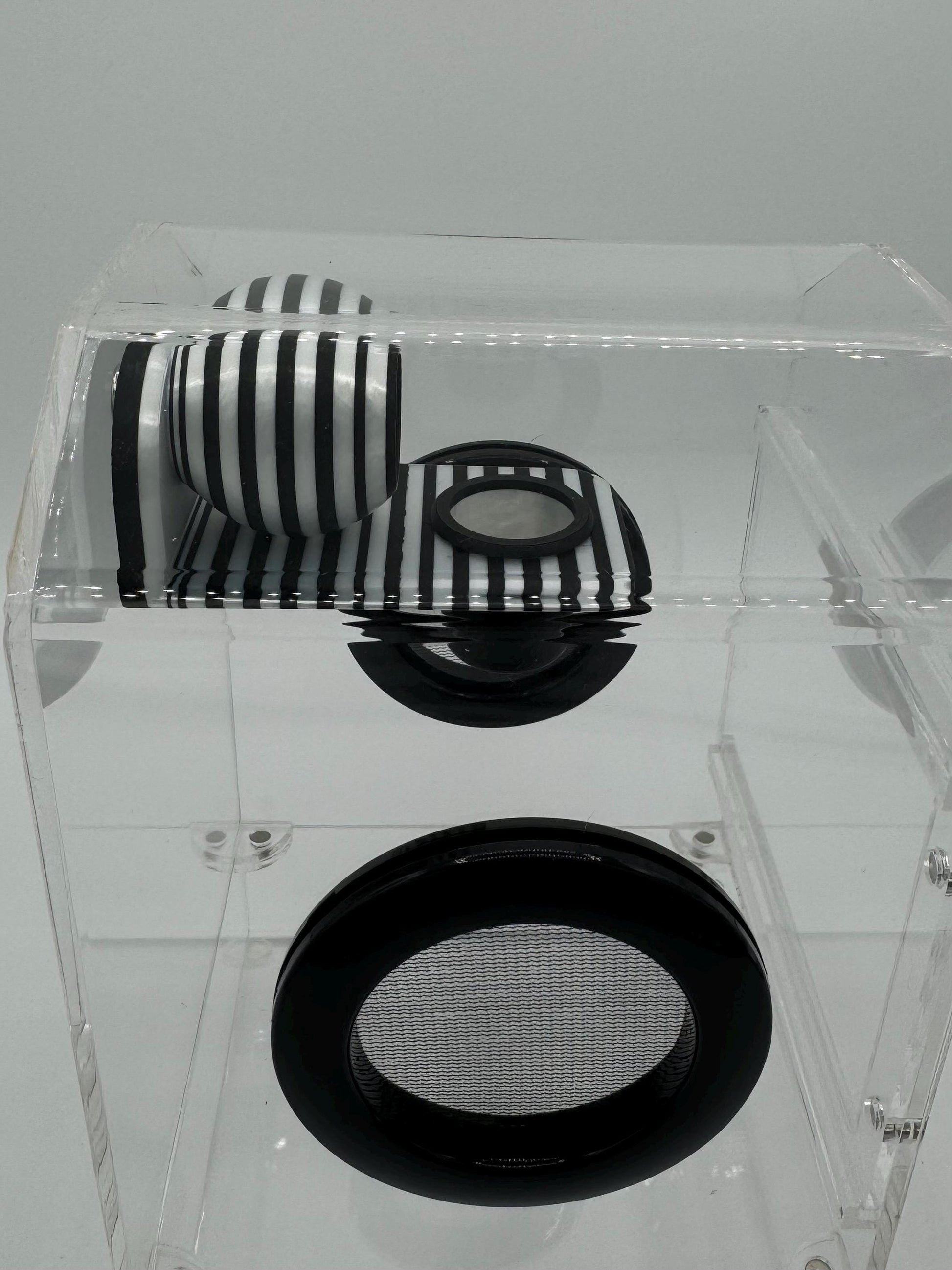 Spood Bed-and-Breakfast Combo Hide/ Ledge/ Bowl for jumping spider enclosures