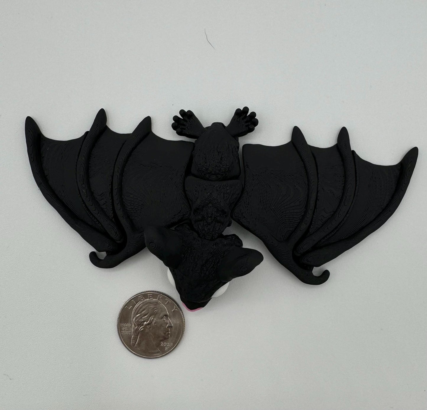 Adorable articulating fidget bat