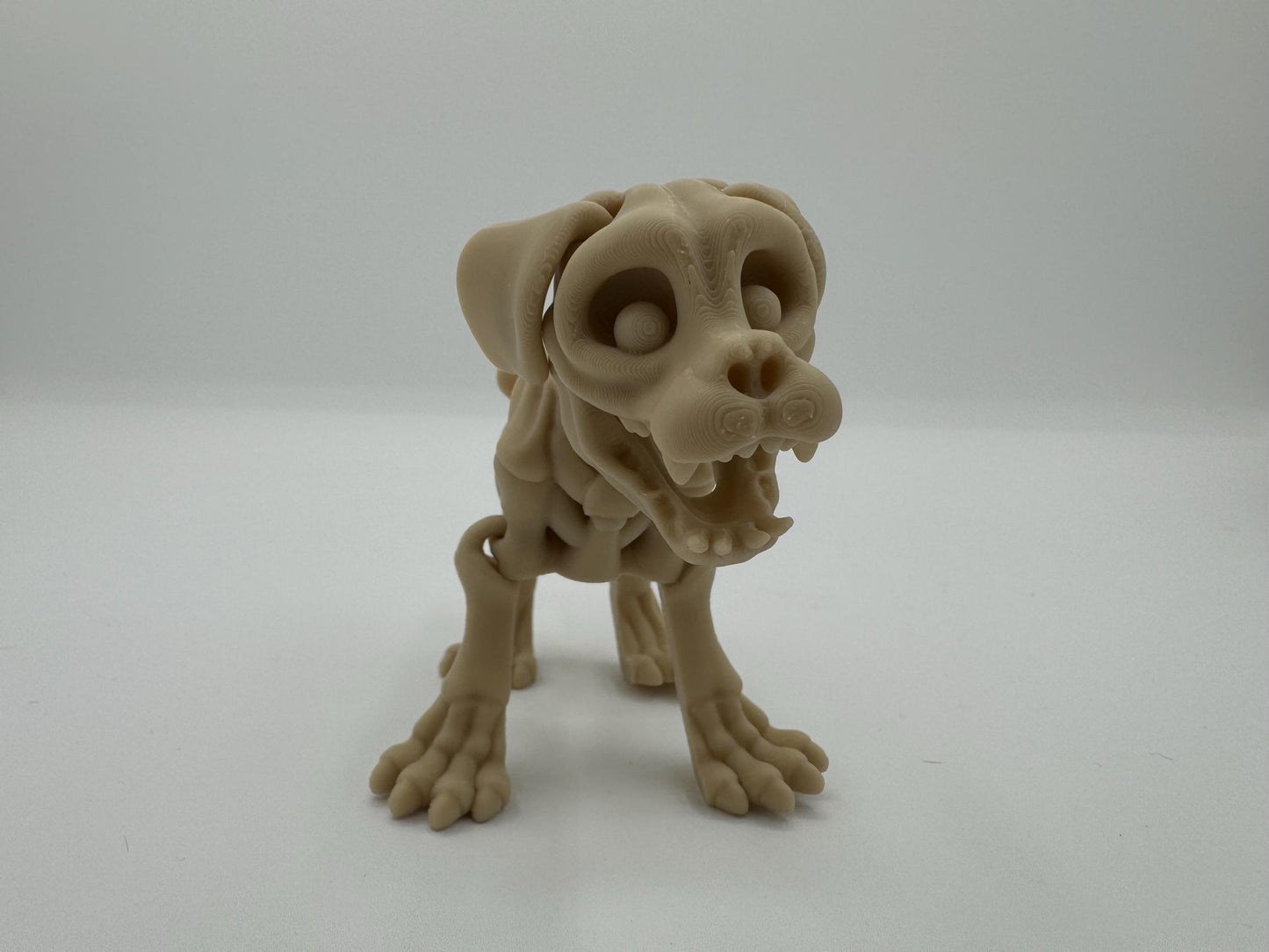 Articulating 3-D printed fidget bone animals