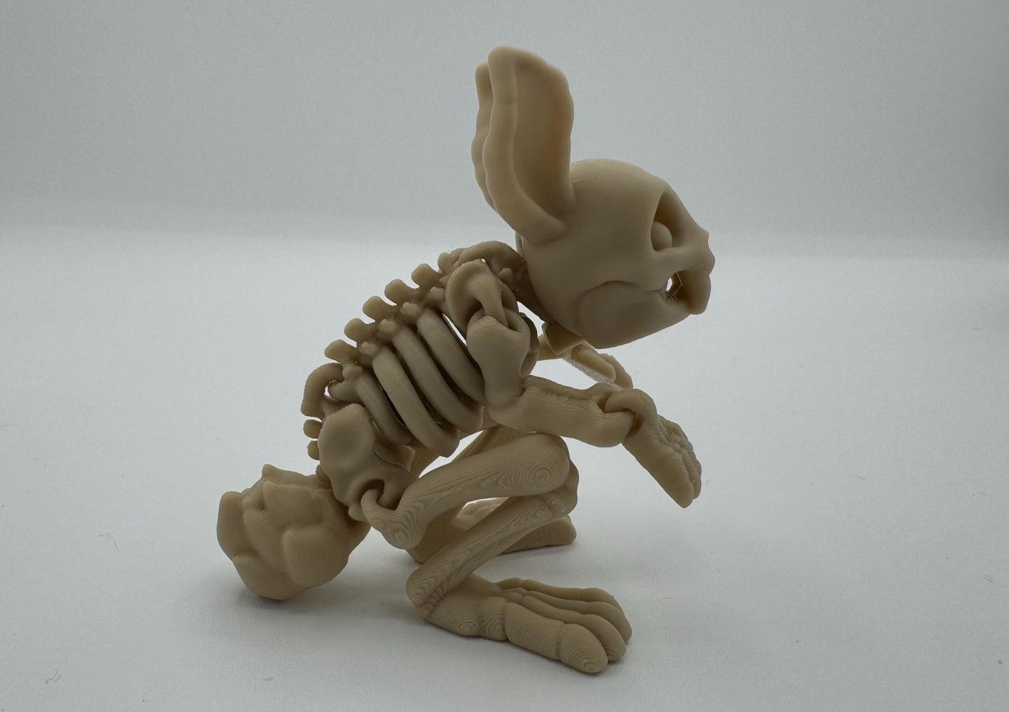 Articulating 3-D printed fidget bone animals