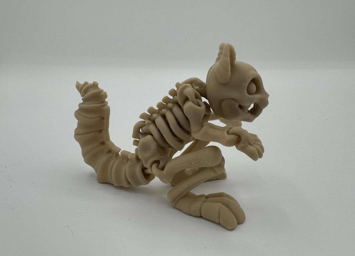 Articulating 3-D printed fidget bone animals