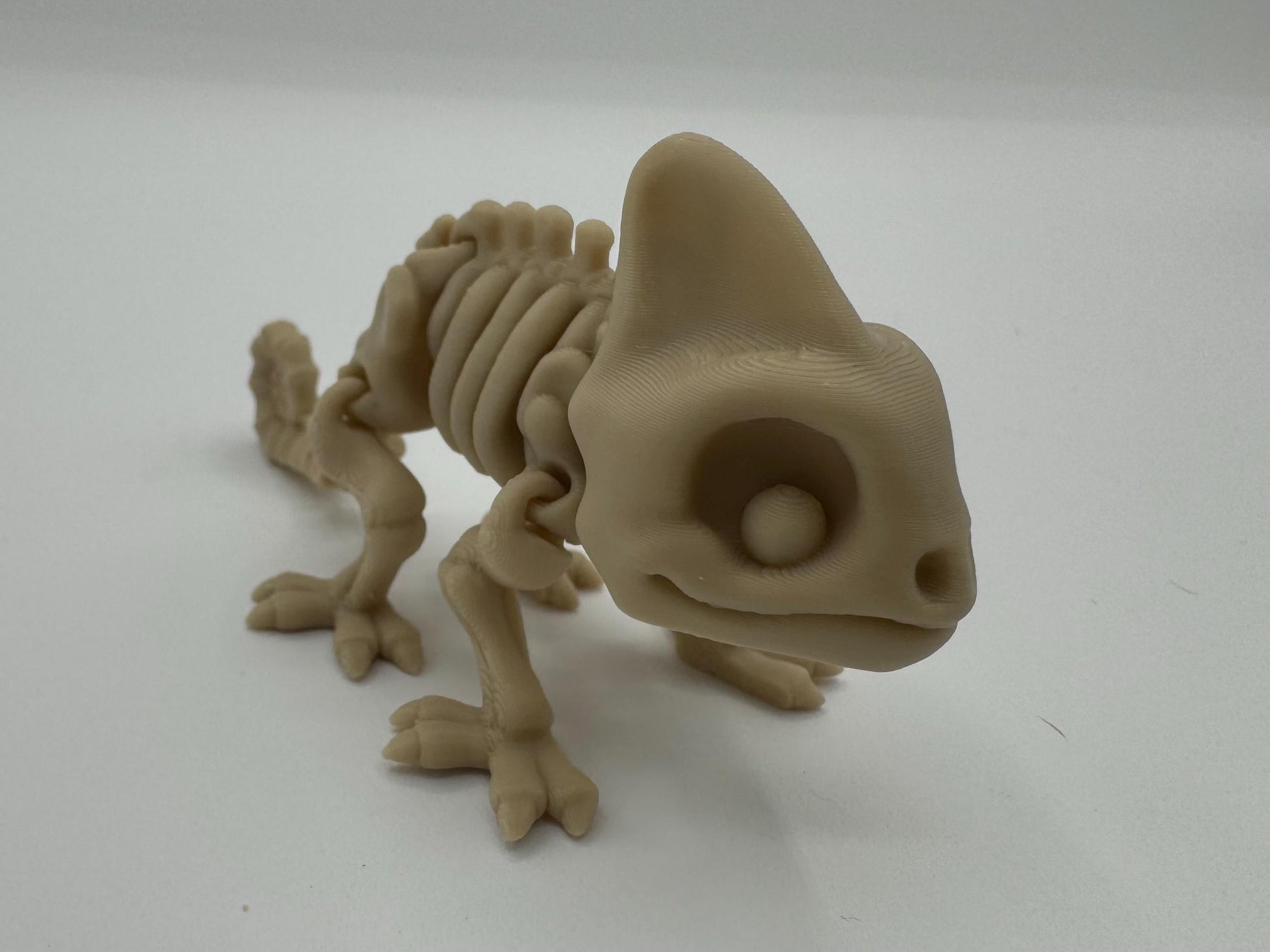 Articulating 3-D printed fidget bone animals