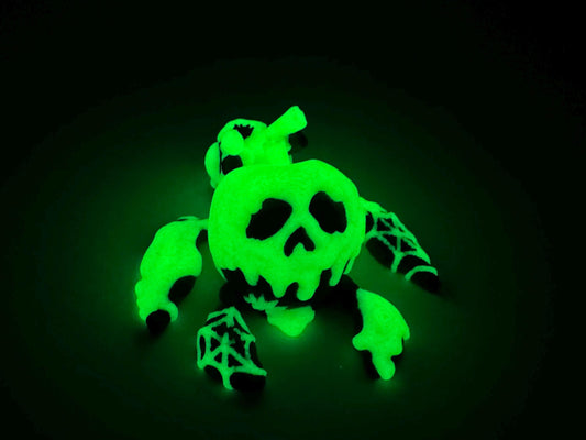 Articulating 3D Printed Glow poison apple Turtle