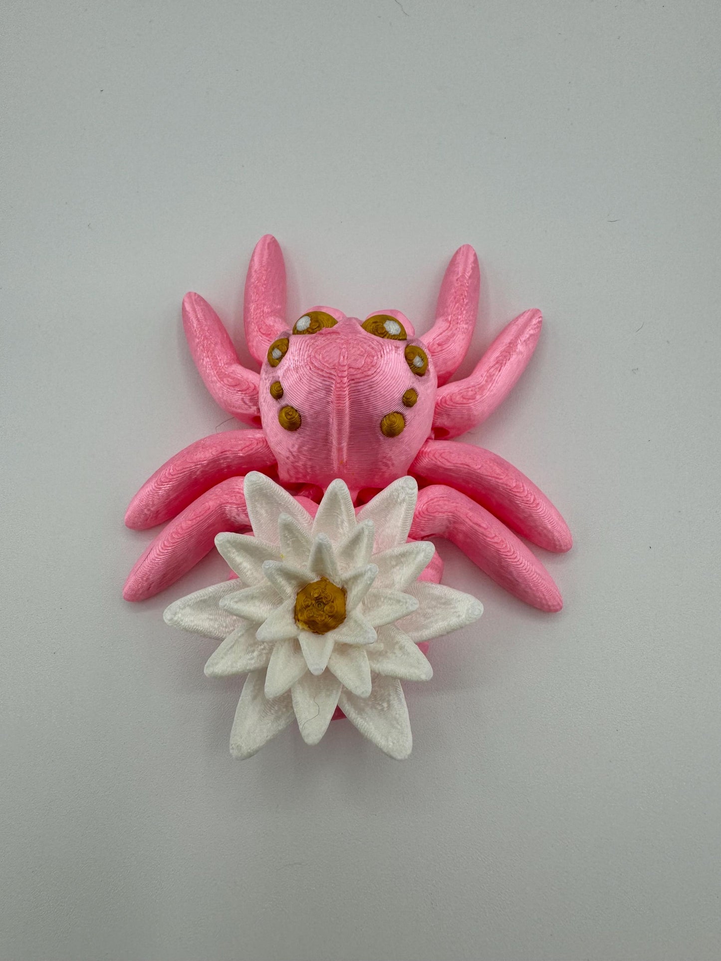 Articulating Water Lily Jumping Spider Toy