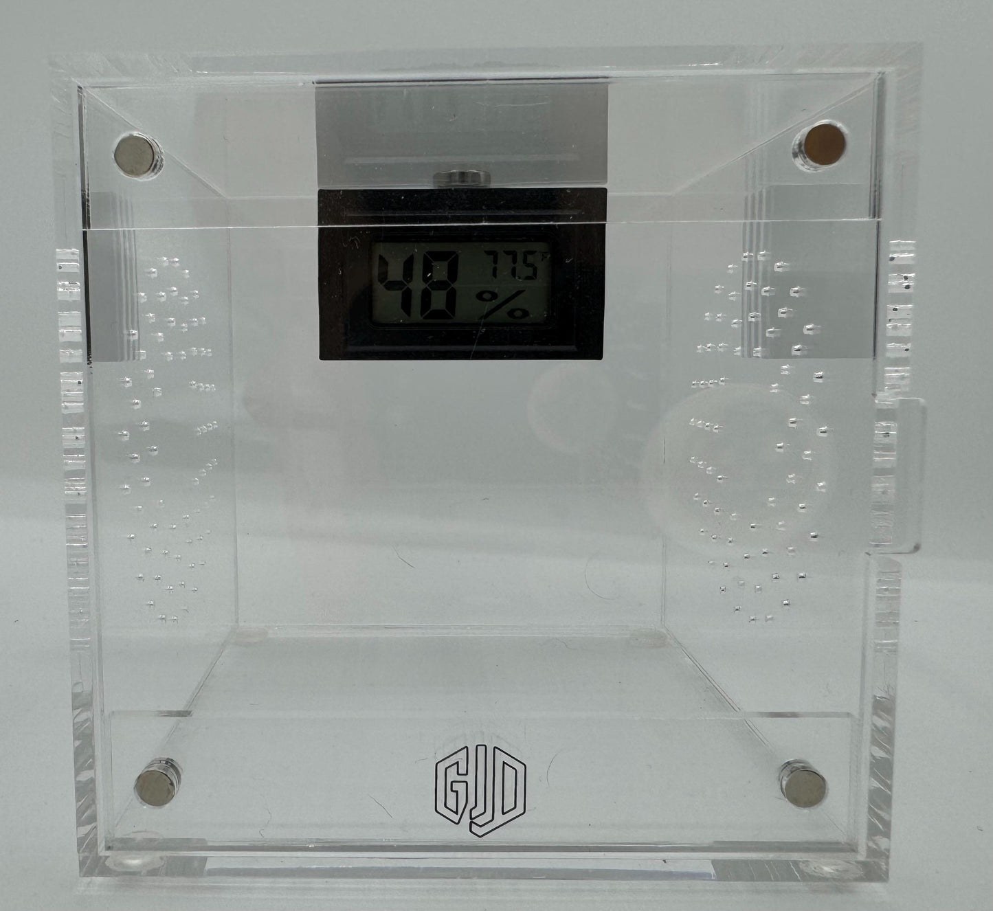 Magnetic Digital Hygrometer cover (with our w/o hygrometer) *Built In Magnets*