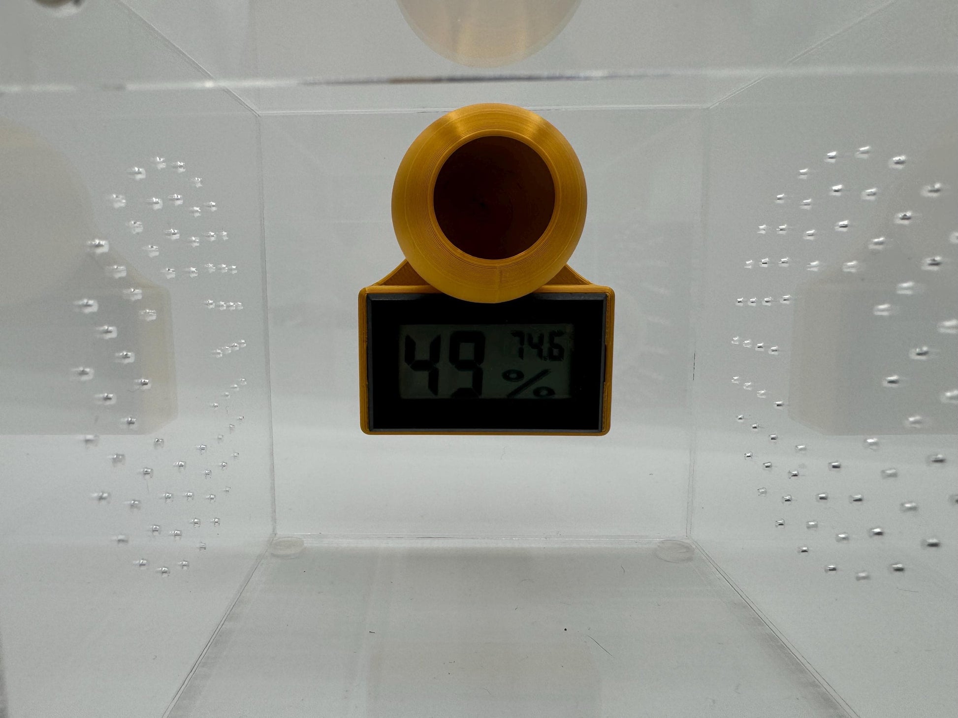 Hide-Grometer Digital Hygrometer holder/hide with or w/o hygrometer *Built In Magnet*