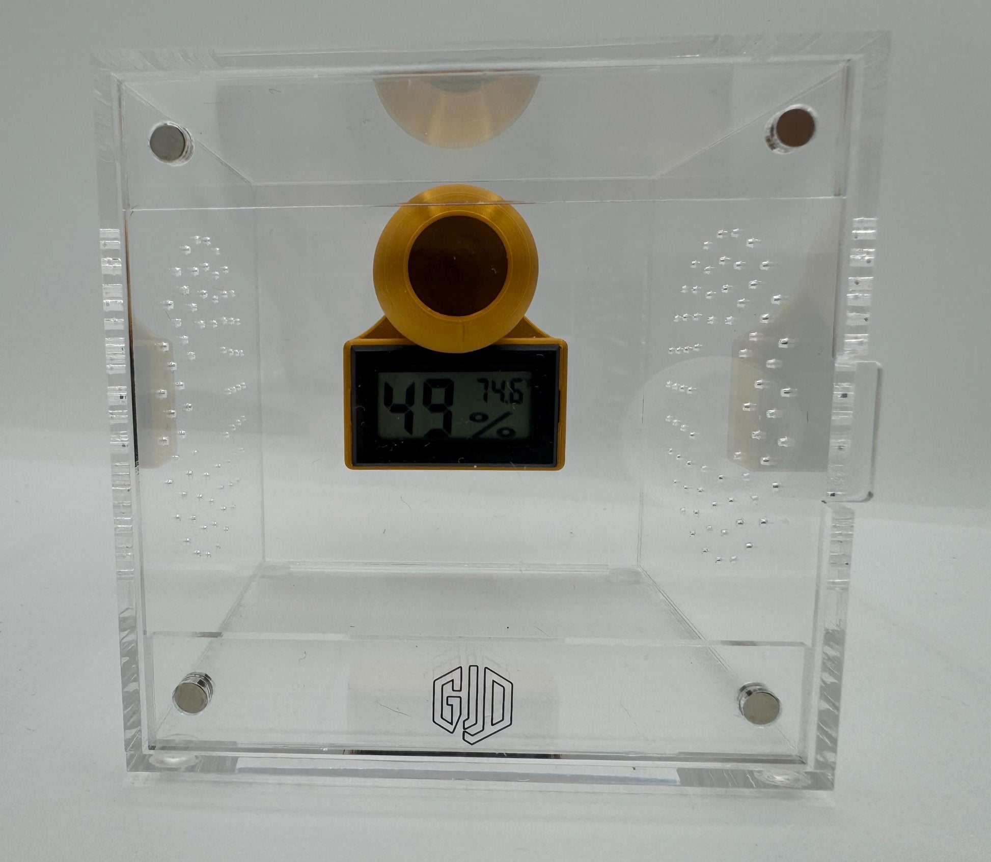 Hide-Grometer Digital Hygrometer holder/hide with or w/o hygrometer *Built In Magnet*