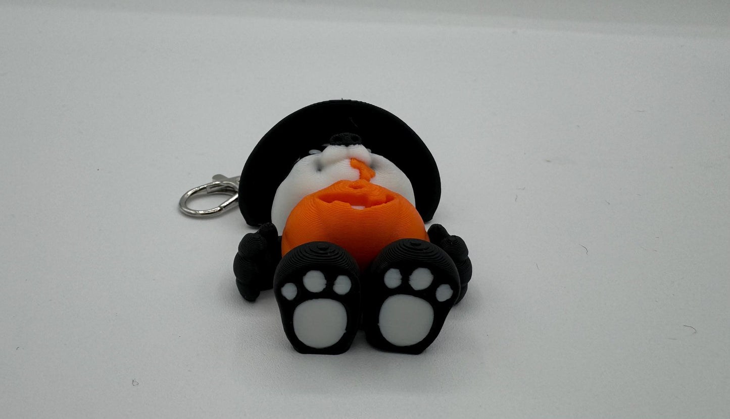 Halloween Panda Articulating Keychain