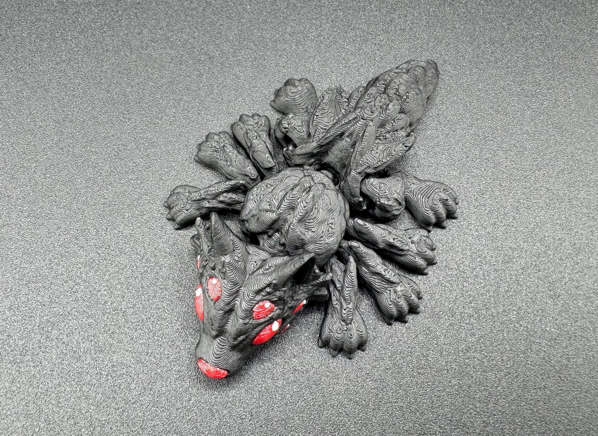 Articulating “wolf-spider” Jumping Spider fidget toy