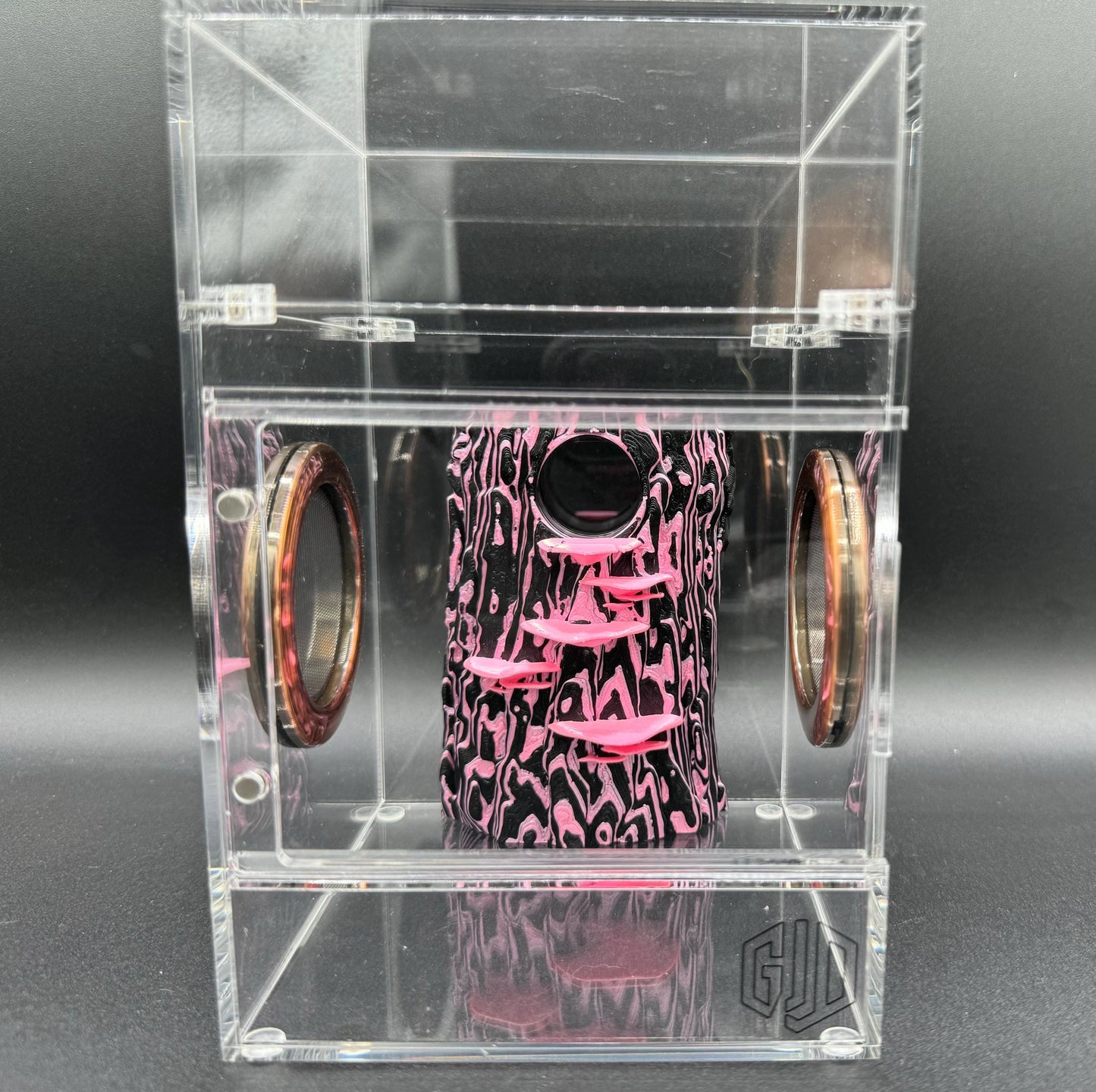 3D “trippy” Universal Treeshouse Insert for jumping spiders and invertebrate enclosures