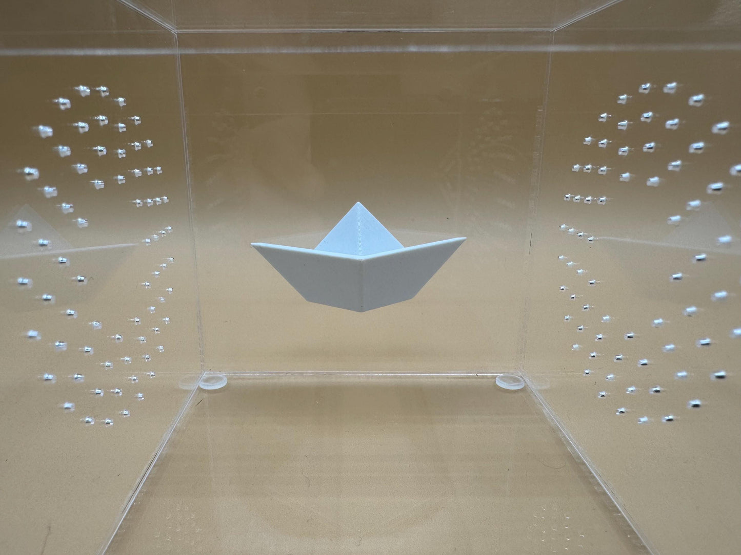 Magnetic paper boat ledge *Built In Magnet*
