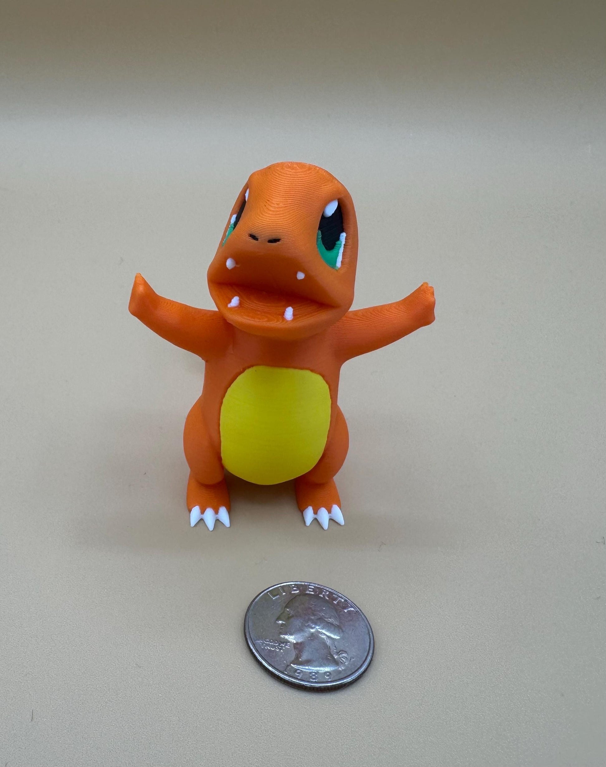 Pokemon color Charmander figurine