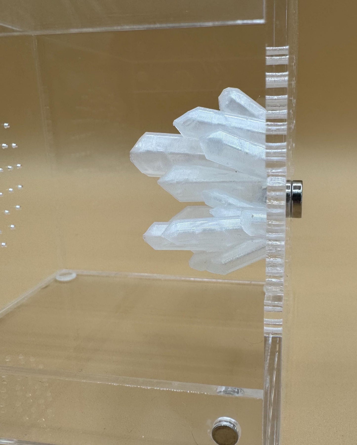 Crystal ledge for jumping spiders and invertebrates *Built In Magnet*
