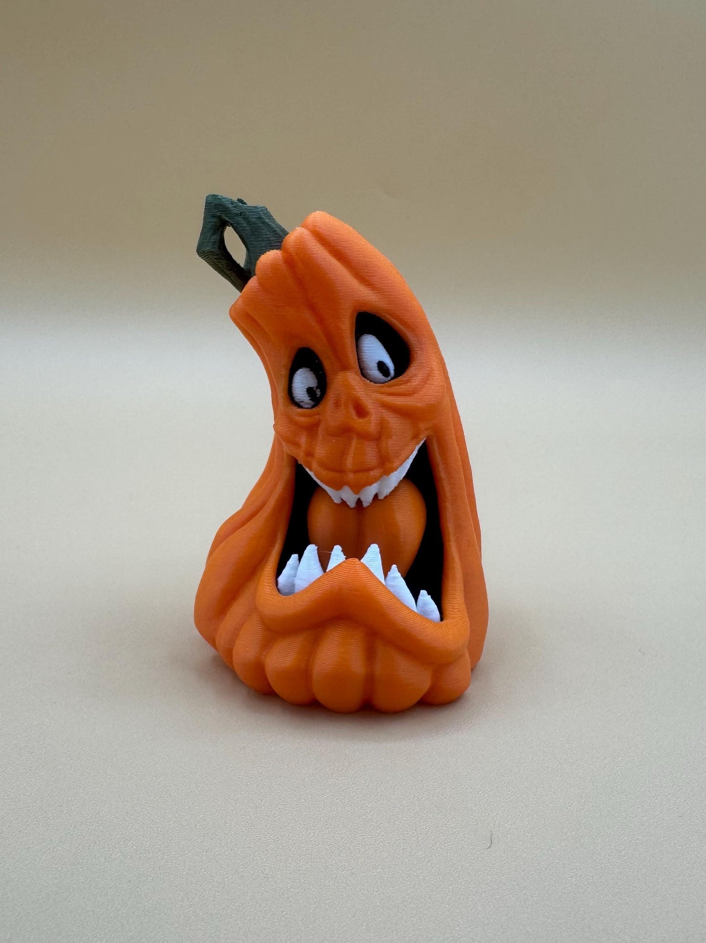 Jack-O-Lantern Jumping Spider enclosure decor *Built In Magnet*