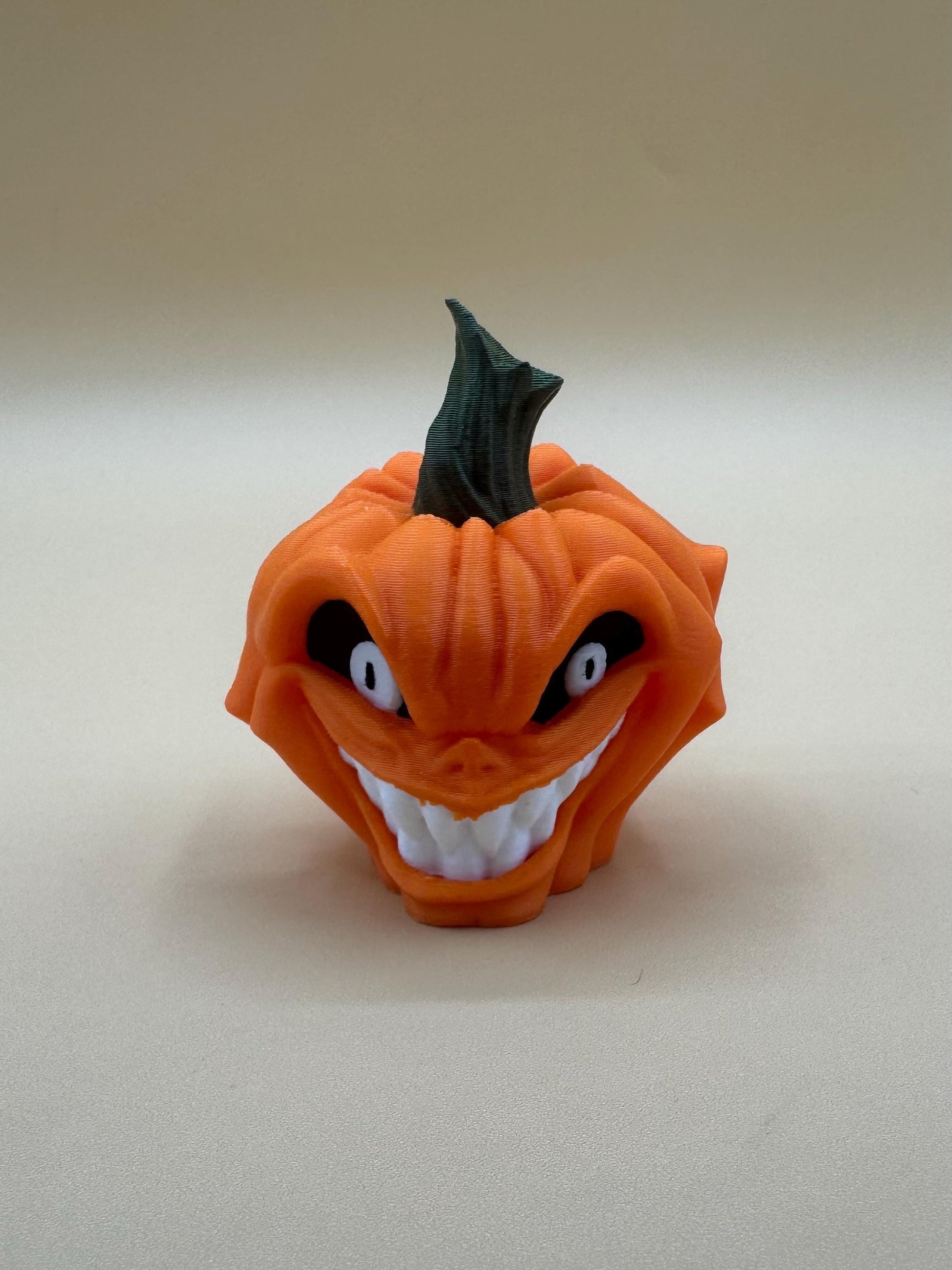 Jack-O-Lantern Jumping Spider enclosure decor *Built In Magnet*