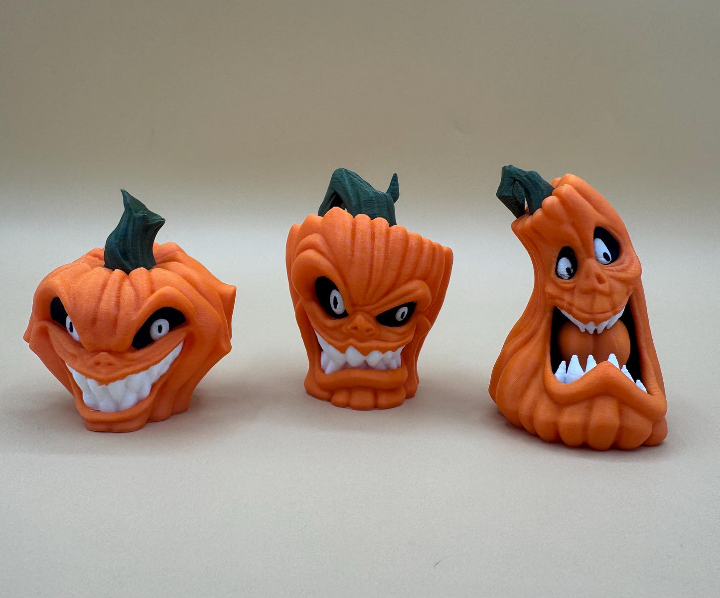 Jack-O-Lantern Jumping Spider enclosure decor *Built In Magnet*