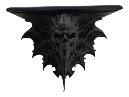 Gothic Bat Skull shelf for jumping spiders