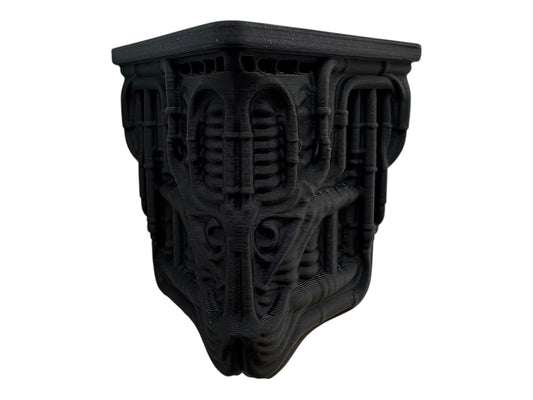 Gothic Giger Corner shelf for jumping spiders