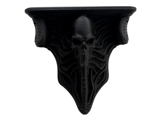 Gothic Merc. Skull shelf for jumping spiders