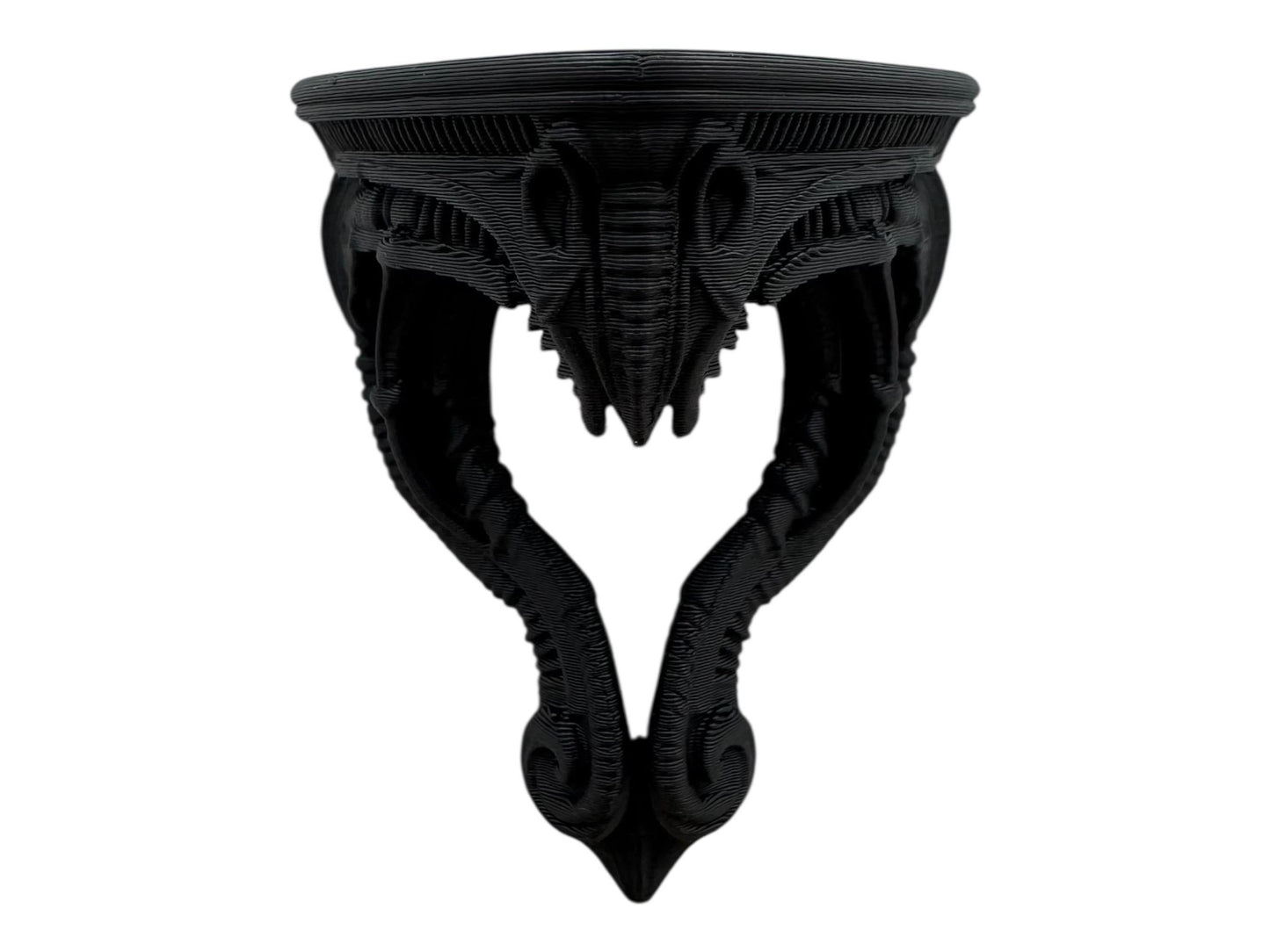 Gothic Giger triangle shelf for jumping spiders