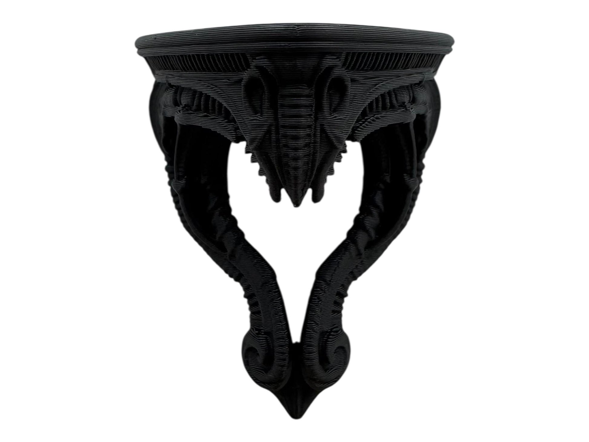 Gothic Giger triangle shelf for jumping spiders