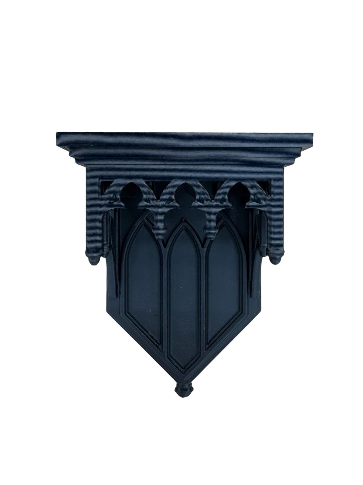 Ornate medieval shelf for jumping spiders