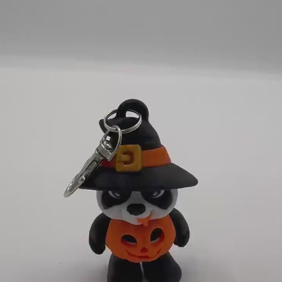 Halloween Panda Articulating Keychain