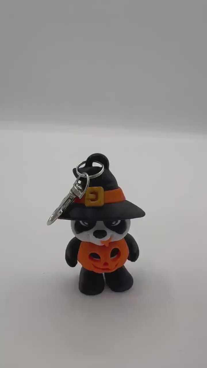 Halloween Panda Articulating Keychain