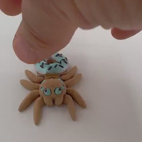 Articulating Donut Jumping Spider fidget toy