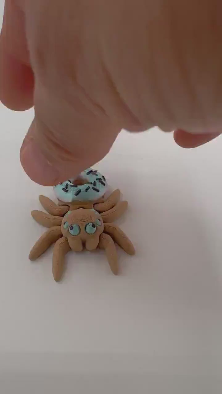 Articulating Donut Jumping Spider fidget toy