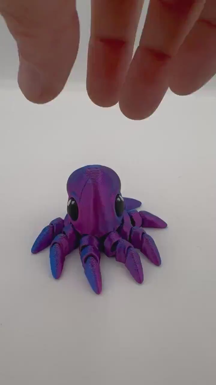 Happy Iridescent Articulating Octopus